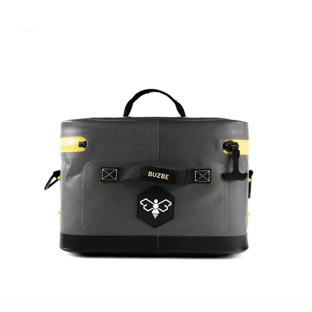Swarm 15 Modular Dry Bag, Premium Waterproof, Customizable Fishing Bag, Compact, Saltwater Ready, Grey and Yellow
