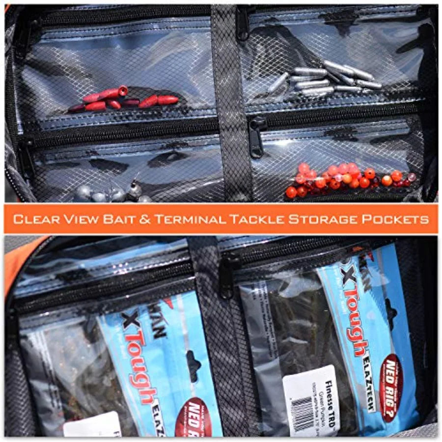 Signature Lure Bag Utility Binder Tackle Bag - Fishing Gear, Self-Healing Zippers and Padded Handle Design