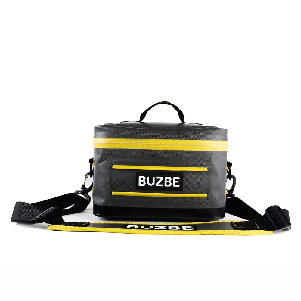 Swarm 15 Modular Dry Bag, Premium Waterproof, Customizable Fishing Bag, Compact, Saltwater Ready, Grey and Yellow