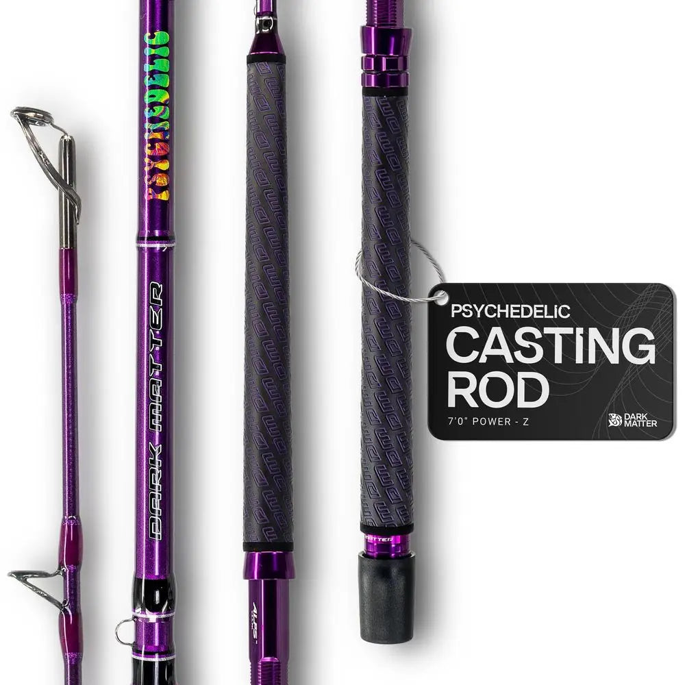 Psychedelic Casting Fishing Rods Medium Heavy Power X HighModulus M3 Carbon Nano Baitcaster Rod Saltwater and Freshwater Fishin
