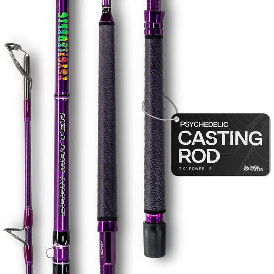 Psychedelic Casting Fishing Rods Medium Heavy Power X HighModulus M3 Carbon Nano Baitcaster Rod Saltwater and Freshwater Fishin