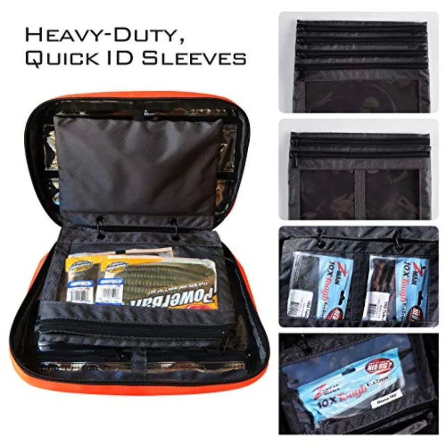 Signature Lure Bag Utility Binder Tackle Bag - Fishing Gear, Self-Healing Zippers and Padded Handle Design
