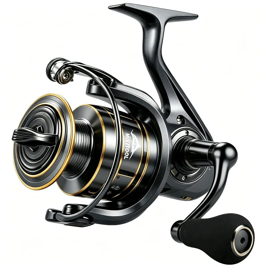Spinning Reel, 9+1 BB Incredibly Smooth Fishing Reels, Carbon Fiber Ultralight Spinning Reels Stainless Steel Main Shaft Saltwater And Freshwater Fishing Reels