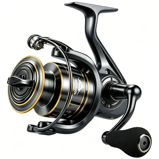 Spinning Reel, 9+1 BB Incredibly Smooth Fishing Reels, Carbon Fiber Ultralight Spinning Reels Stainless Steel Main Shaft Saltwater And Freshwater Fishing Reels