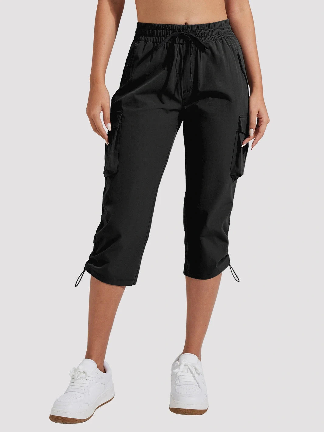 Pioneer Camp Women's Cargo Capri Hiking Pants Lightweight Quick Dry Outdoor Camping Stretch Summer Pants for Women Casual