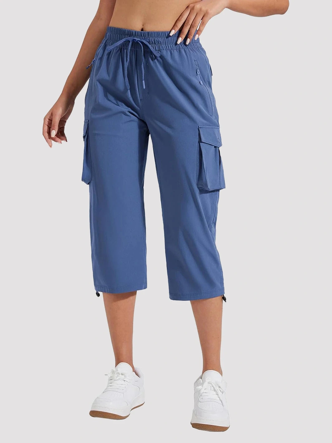 Pioneer Camp Women's Cargo Capri Hiking Pants Lightweight Quick Dry Outdoor Camping Stretch Summer Pants for Women Casual