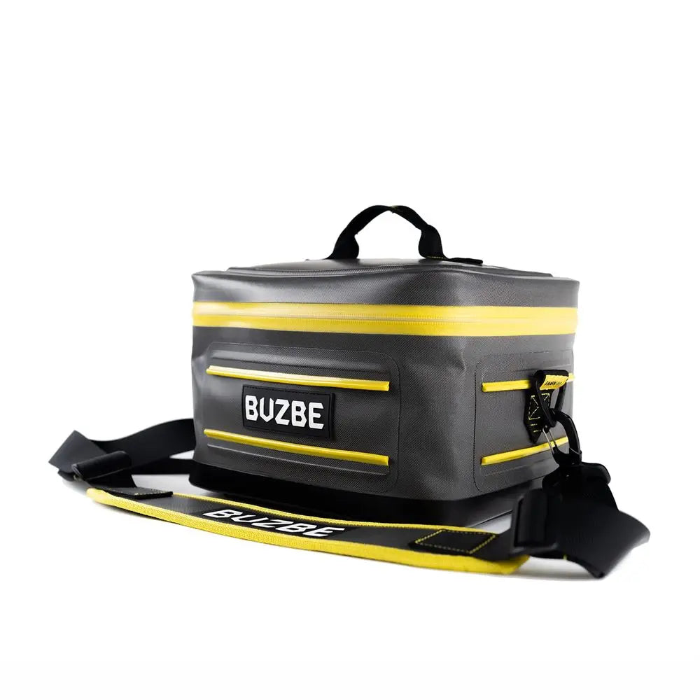 Swarm 15 Modular Dry Bag, Premium Waterproof, Customizable Fishing Bag, Compact, Saltwater Ready, Grey and Yellow