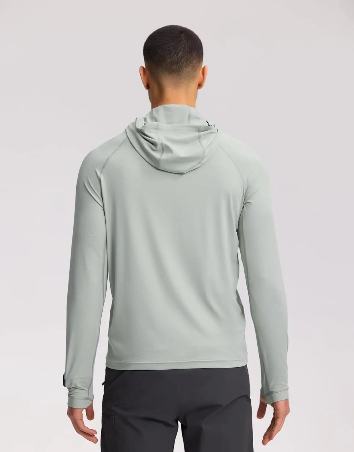Pioneer Camp Men's UPF 50+ Sun Hoodie Shirt Long Sleeve Quick Dry Rash Guard Thumb Holes Watch Window Fishing Hiking Golf