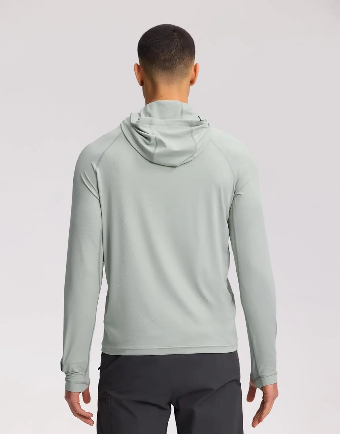 Pioneer Camp Men's UPF 50+ Sun Hoodie Shirt Long Sleeve Quick Dry Rash Guard Thumb Holes Watch Window Fishing Hiking Golf