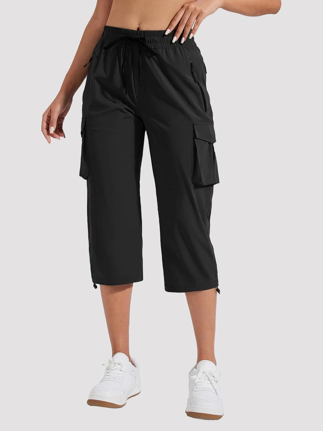Pioneer Camp Women's Cargo Capri Hiking Pants Lightweight Quick Dry Outdoor Camping Stretch Summer Pants for Women Casual