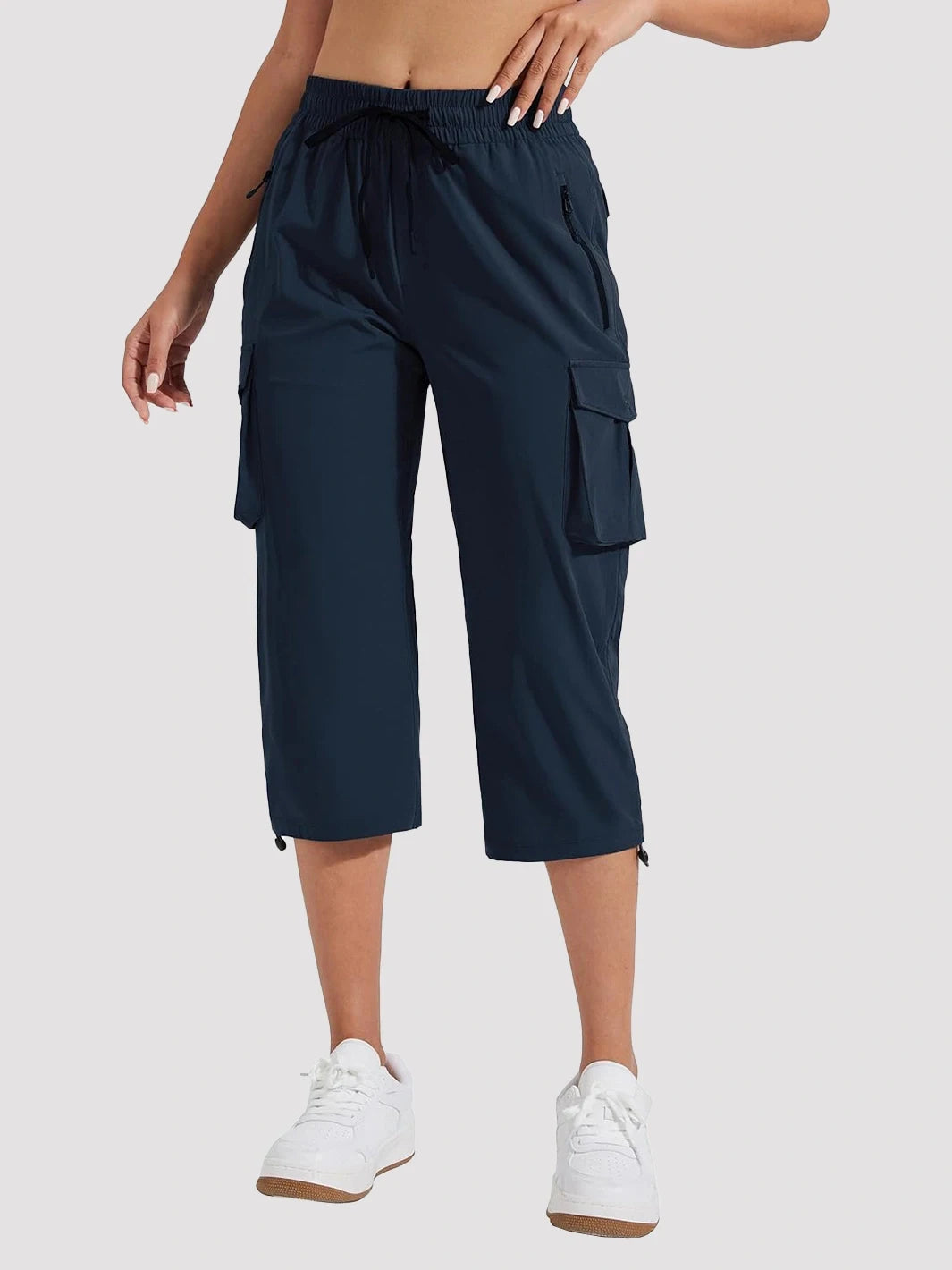 Pioneer Camp Women's Cargo Capri Hiking Pants Lightweight Quick Dry Outdoor Camping Stretch Summer Pants for Women Casual