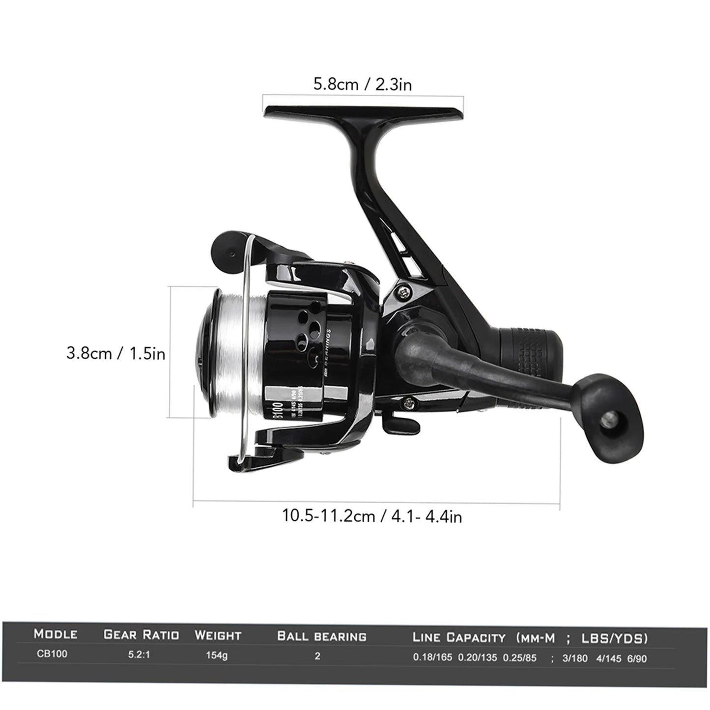 US Fishing Rod Reel Combo Full Kit 1.5m Telescopic Fishing Rod Spinning Reel Set with Hook Soft Lures Barrel Swivels Storage Bag